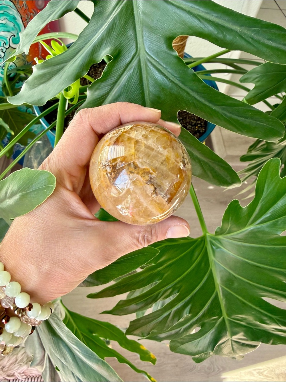 Golden Healer sphere from Madagascar